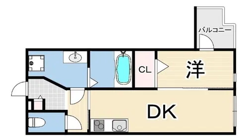 D-3西宮鳴尾【3階】の間取り