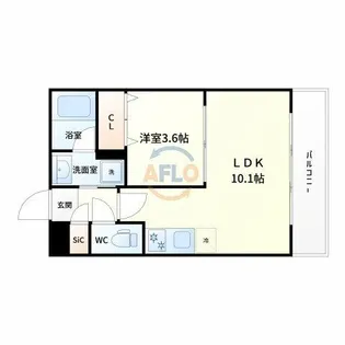 プレジオ御幣島【15階】の間取り