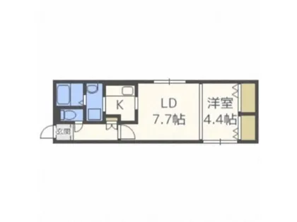 プリマベーラ二十四軒【2階】の間取り