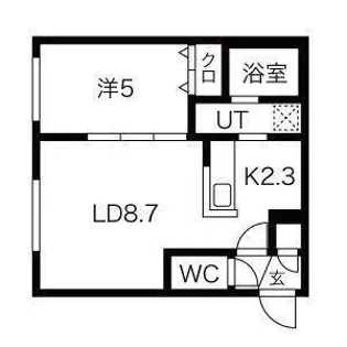 パークレジデンス円山北【3階】の間取り