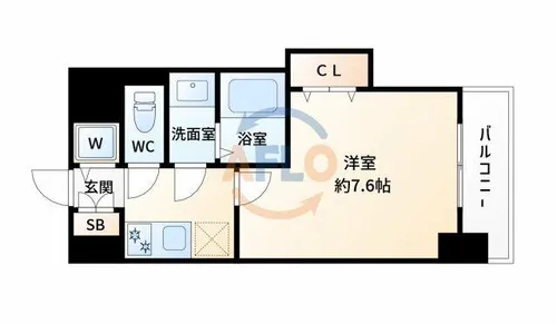 Luxe新大阪Ⅳ【2階】の間取り