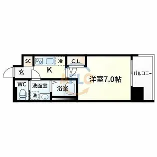 セレニテ三国プリエ【9階】の間取り