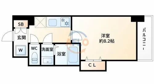 Luxe新大阪EASTI【5階】の間取り