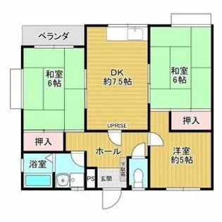 大阪府箕面市瀬川1丁目【マンション】の間取り