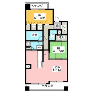 ベレーサ鶴舞公園【12階】の間取り