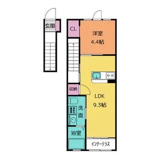 フルール アン【2階】の間取り