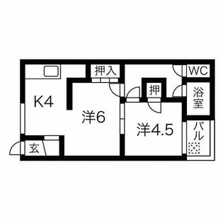 八代ハイツ【2階】の間取り