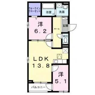 フォーチュンパーク5【1階】の間取り