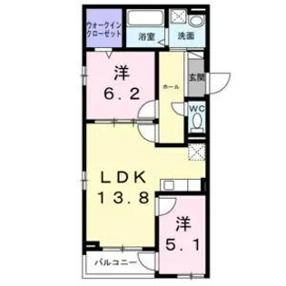 フォーチュンパーク5【2階】の間取り