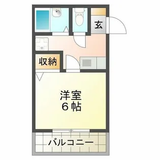 小坂ハイツ【2階】の間取り
