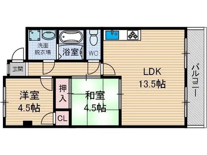 ニュー星見ハイツ【4階】の間取り