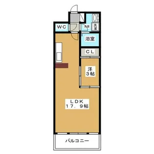 Gramercy Shirakawa Koen【14階】の間取り