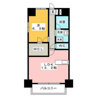 ムーランマグノリア【4階】の間取り