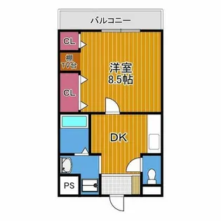ボワリジェールOKA【1階】の間取り