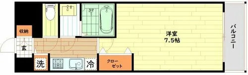 ONE ROOF FLAT FUKUSHIMA【3階】の間取り