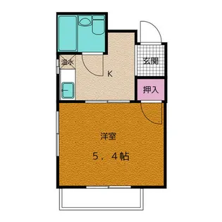 山金ハイツ【2階】の間取り