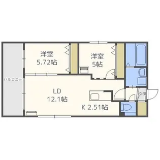 フォレストヒルズN36【4階】の間取り