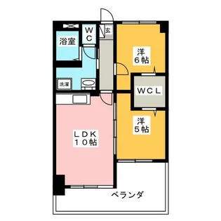 大羽マンション【4階】の間取り