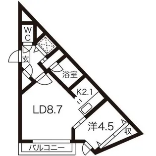aoakuaN7【3階】の間取り