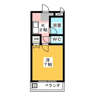 1Kの間取り画像