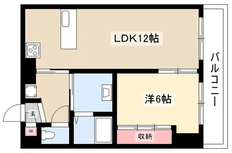 ビブレにししろ【501号室】の間取り