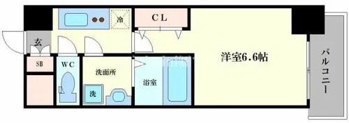 レジュールアッシュアーバンイール【10階】の間取り