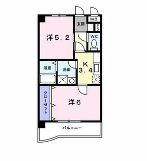 プラシード カーサ【7階】の間取り