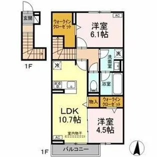 epis 広田【203号室】の間取り