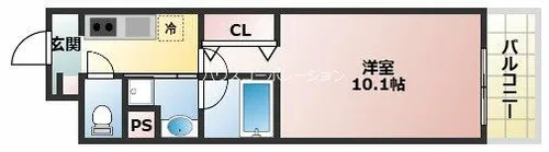 クレスト園田【1階】の間取り