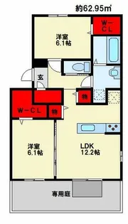 La Maison NAKAI【3階】の間取り