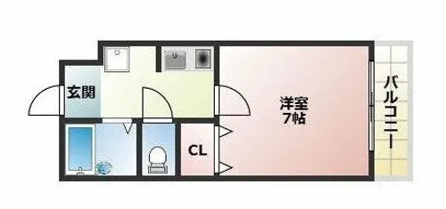 ポコアポコ明石本町アネックス【601号室】の間取り