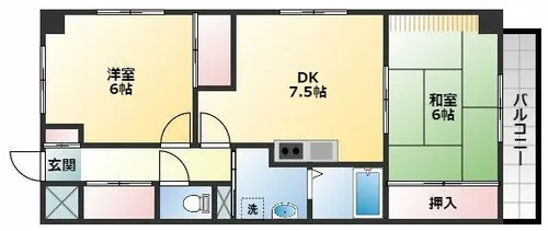 エスポワール【4階】の間取り