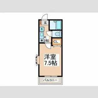 サンライズしみず【2階】の間取り