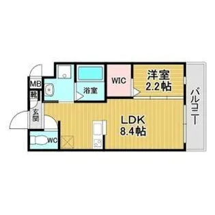 リアコート千里丘ⅠNORTH【3階】の間取り