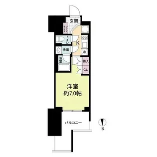 ルネフラッツ谷町四丁目【207号室】の間取り