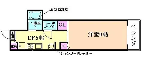 山仁サツキハイツⅡ【316号室】の間取り