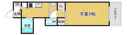 山仁サツキハイツⅡ【316号室】の間取り
