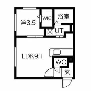 ASTAGE宮の沢【4階】の間取り