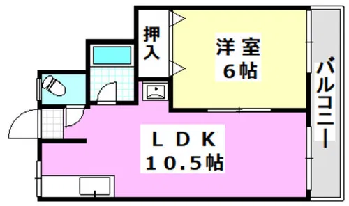 第3伏見マンション【103号室】の間取り