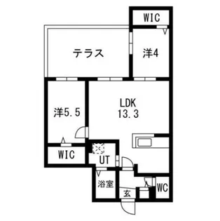 ブランシャールAS北16条N【1階】の間取り