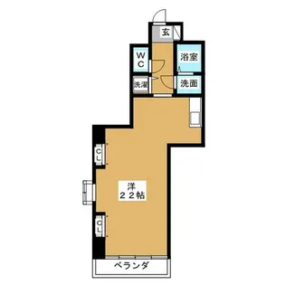 プロビデンス東片端【5階】の間取り