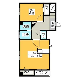 アルカサール【6階】の間取り