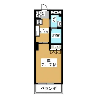 パークアクシス名駅南【3階】の間取り