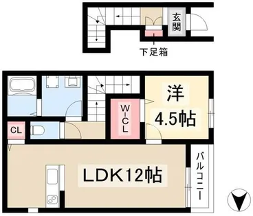 リーブルファイン戸田【2階】の間取り