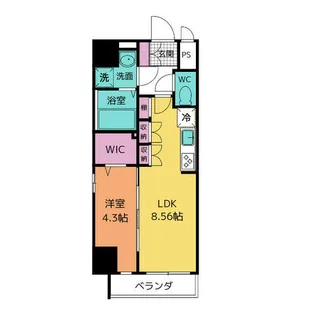 クレストタワー栄【501号室】の間取り