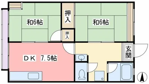 コーポ澤田【2階】の間取り