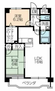 ボンヌシャンス壱番館【1階】の間取り