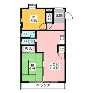 コーポいのくて【2階】の間取り