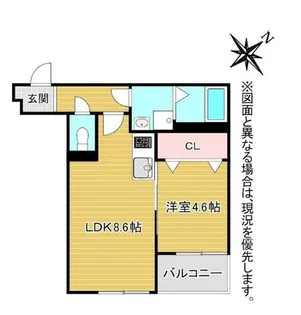 NYスタイルズ下曽根【3階】の間取り