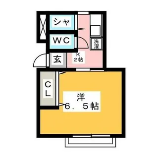 1Kの間取り画像